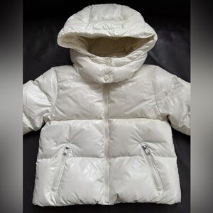 Polo By Ralph Lauren Down Jacket White Unisex Kids 3T Pre Owned
